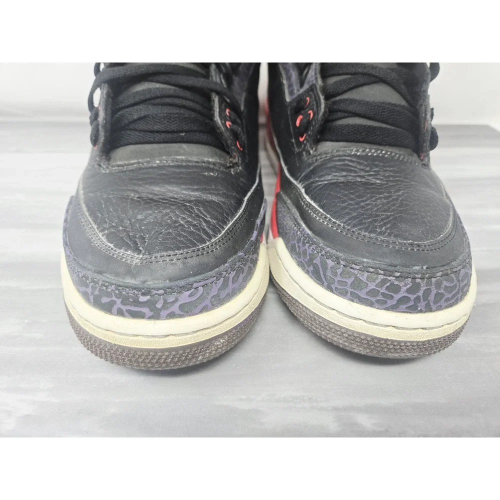 Nike Air Jordan 3 Retro‎ Crimson Size 12 US Men's 136064-005 Black Red 2012